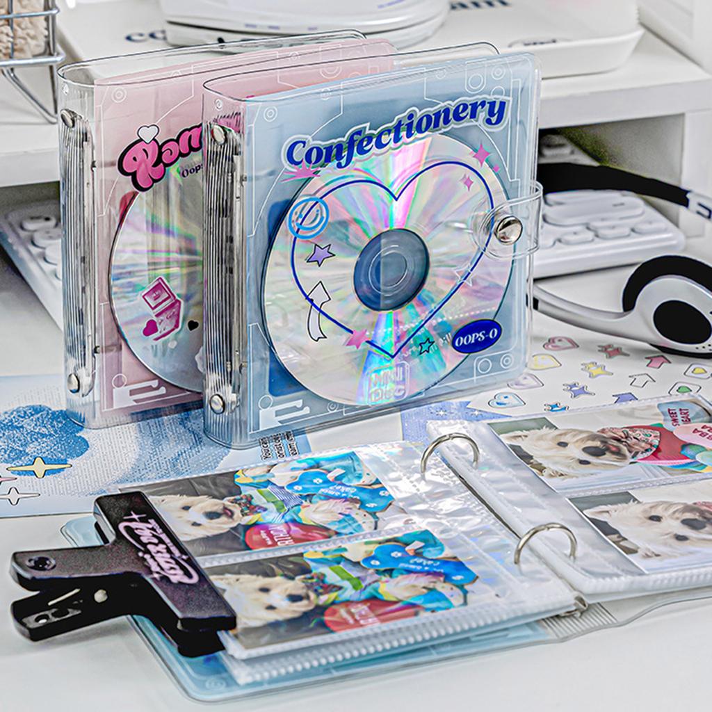 Retro CD Korean Idol Photocards Collect Book Binder A7 Notebook Cover Stationery Photo Album DIY Card Storage Organizer