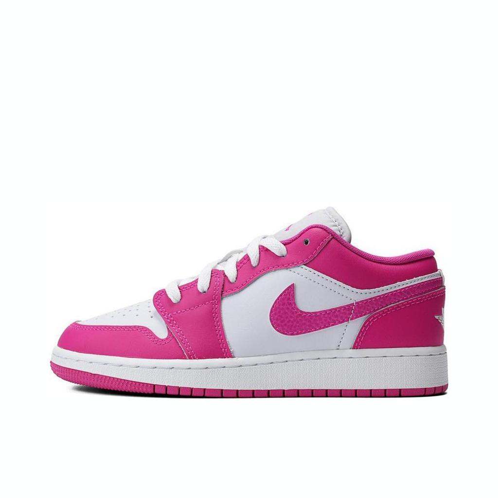 Jordan Air  1 Synthetic Leather Low Outdoor Basketball Shoes Kids Sneaker Pink FY8486-600_20250216162332