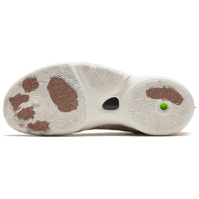 Anta KT9 ROCCO Cushioning Abrasion Resistant Breathable Mid top Basketball Shoes Men's Gray Brown Sneakers 112411101-8