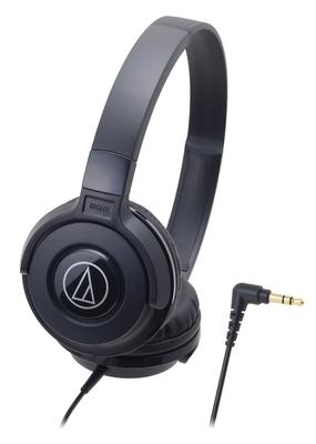 Audio Technica ATH-S100 BK Headphones Wired STREET MONITORING Portable On-Ear Headphones Black