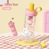 Lovely Macaron Pet Straw Cup: Cute, Creative & High-Value Plastic Gift for Students
