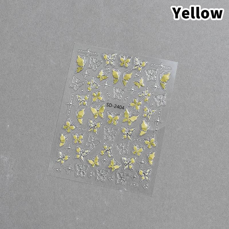 Nails Heart Bow Stars Pattern Hollow Nail Sticker Templates For French Manicure Tips Nail Design