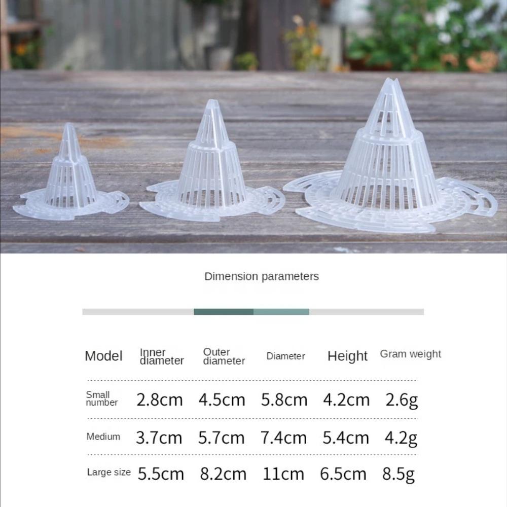 10pcs New PP Planters Mesh Cup Bonsai Leakproof Drain Hole Pad Reusable Durable Grid Mat