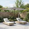 Garden Umbrella with Base 200 X 300 Cm Polyester Rectangular