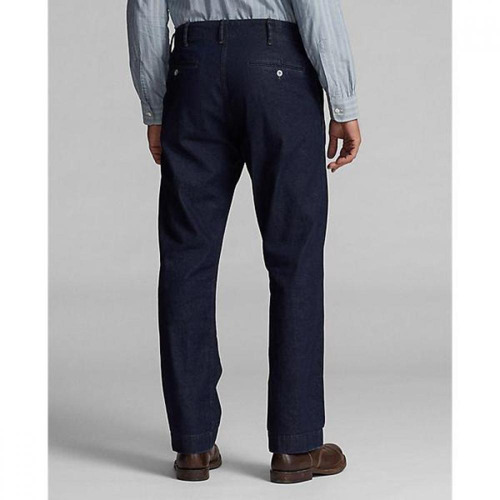 Rrl Indigo Rinse Denim Field Pants  Mnrrpnt14g20119400 