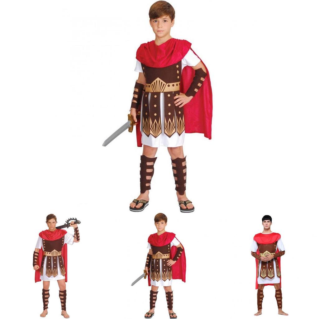 Middeleeuws Halloween Krijgerskostuum Voor Kinderen En Volwassenen Met Superheldenthema