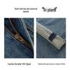 NVG·YOUNG Men's Brushed Wide-Leg Jeans