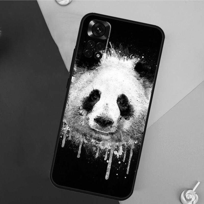 Cartoon Cute Panda Bear Cover For Xiaomi Redmi Note 13 14 Pro 12 11 9 10 9S 10S 11S 12S Redmi 14C 10C 12C 13C Case