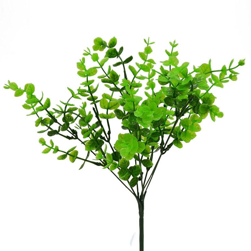 Buy 1pc Artificial Flowers Green Leaf For Fake Floral Plants Home