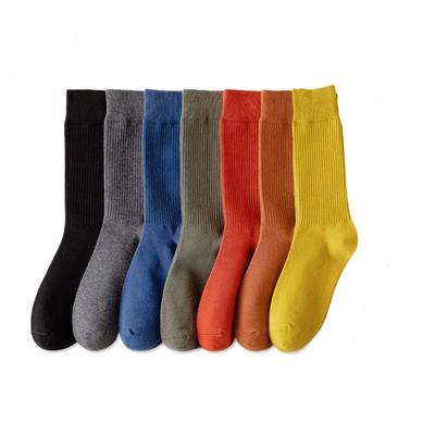 DAMILY Casual Athletic Socks for and Sizes Stylish Colorful Sock Crew Day Sizes Men's Spring, Autumn, Winter, 27-29cm, Socks, 7-Pair Set, Cotton,