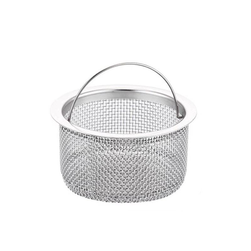 

Stainless Steel Basket Filter for Kitchen Sink Water Basin Filter for Sink Filter for Pool Filter for Dishwashing Sink with Handle C1BK3#