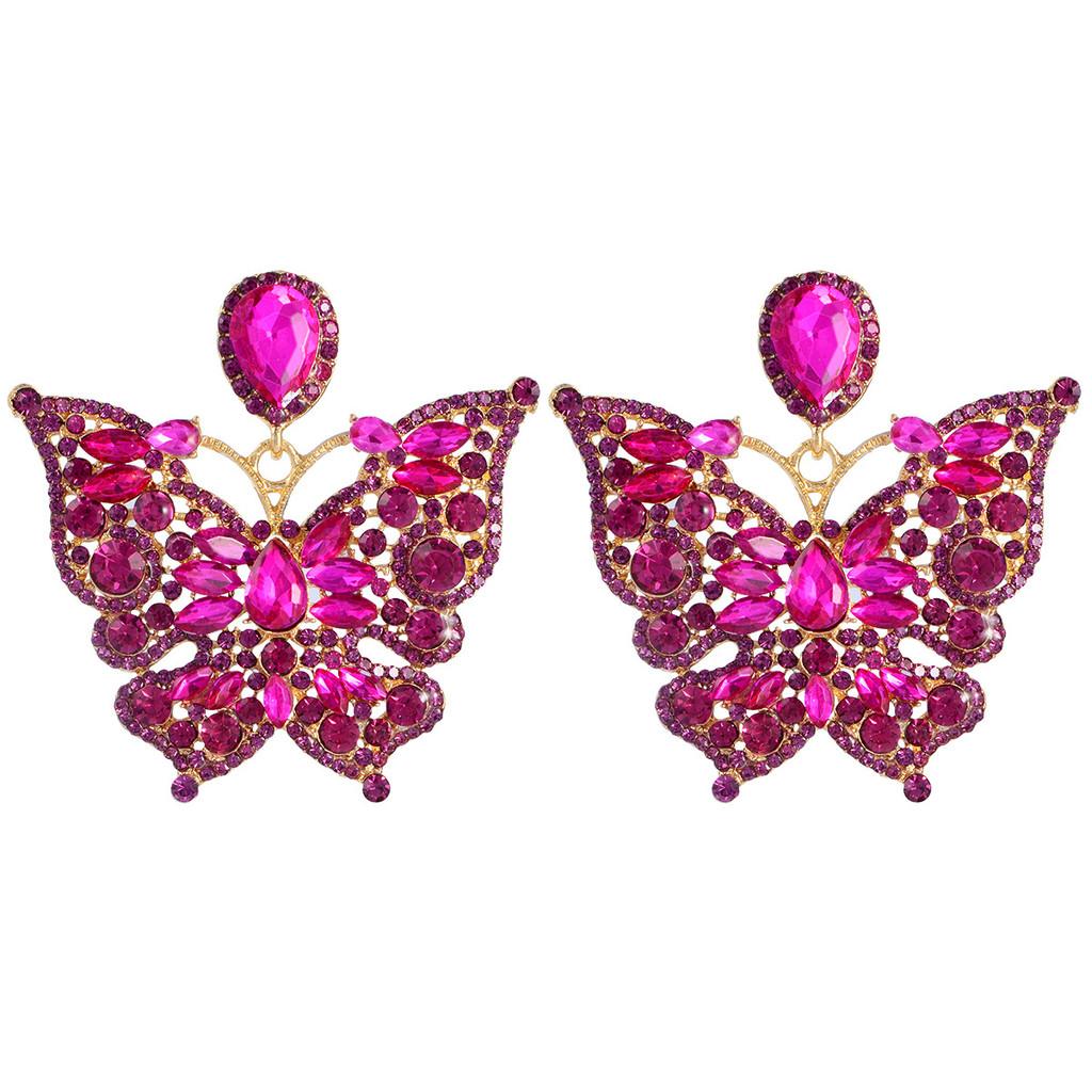 Animal Zodiac Water Drop Butterfly Earrings For Women In Summer