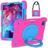 Rotatable Stand Armor Case Universal for iPad Air 4 5 10.9 Pro11 2018-2022 Hybrid Cover With Portable Handle Grip Shoulder Strap