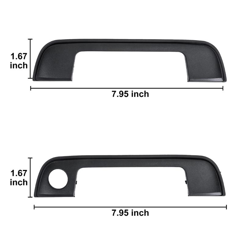 4pcs Auto Door Handle Kits Covers Replaces 51218122441 ABS Exterior Door Handle Covers Simple Installs for E36 E34 E32