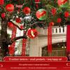 Outdoor Red Lantern Pendant for Rural Wedding Decor