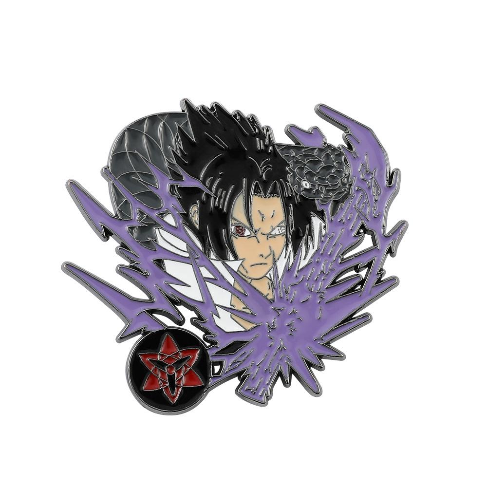

Двовимірний периферійний значок-брошка з серії Наруто, японська анімація, мультяшний значок-пін, прикраса для шкільного рюкзака