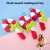 Christmas Candy Squeak Pet Dog Toy Puppy Plush Christmas Crutches Toys Bite Resistant Chewing Interactive Dog Toy Pet Supplies