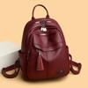 2025 High Quality Leather Women Backpacks Fashion Female Back Pack Ladies Shoulder Bag Fashion Ladies School Bag Travel Backpack