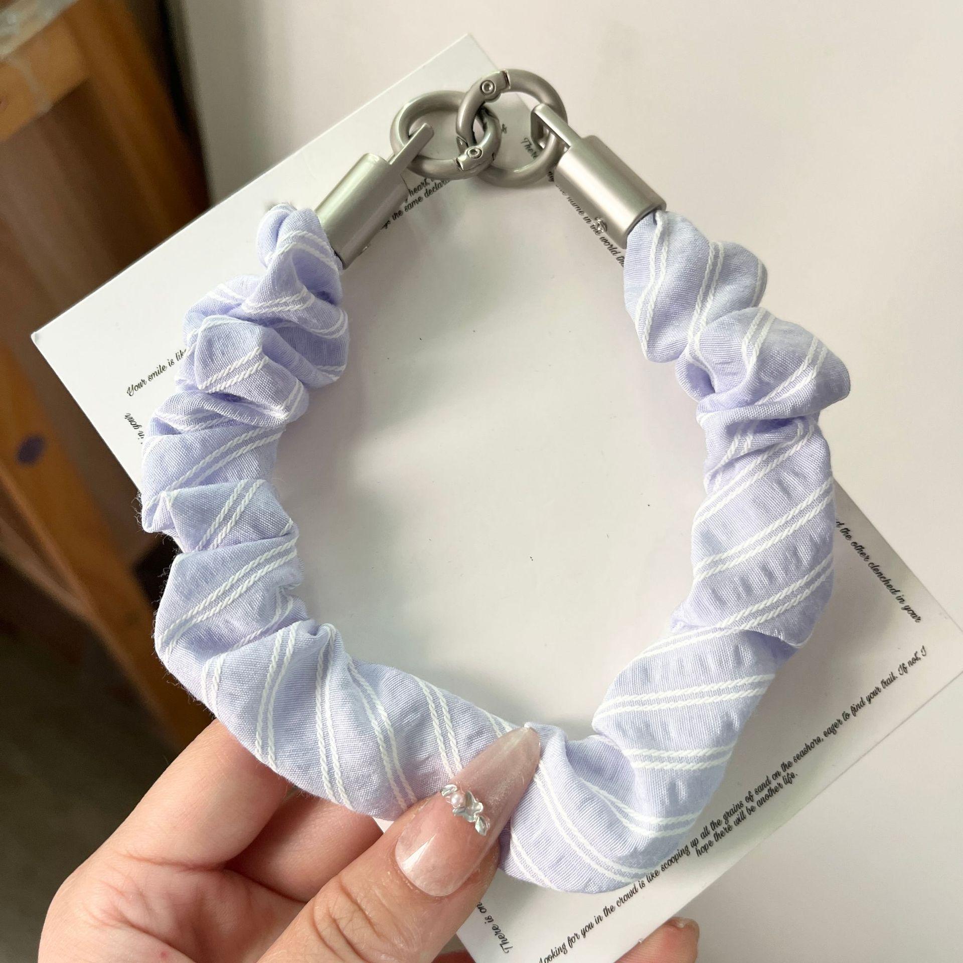 Mobile Phone Lanyard Mobile Phone Ins Korea Style Short Wrist Lanyard Anti-loss Anti-fall Phone Bracelet Mobile Wrist Strap Polyester небесно-голубой