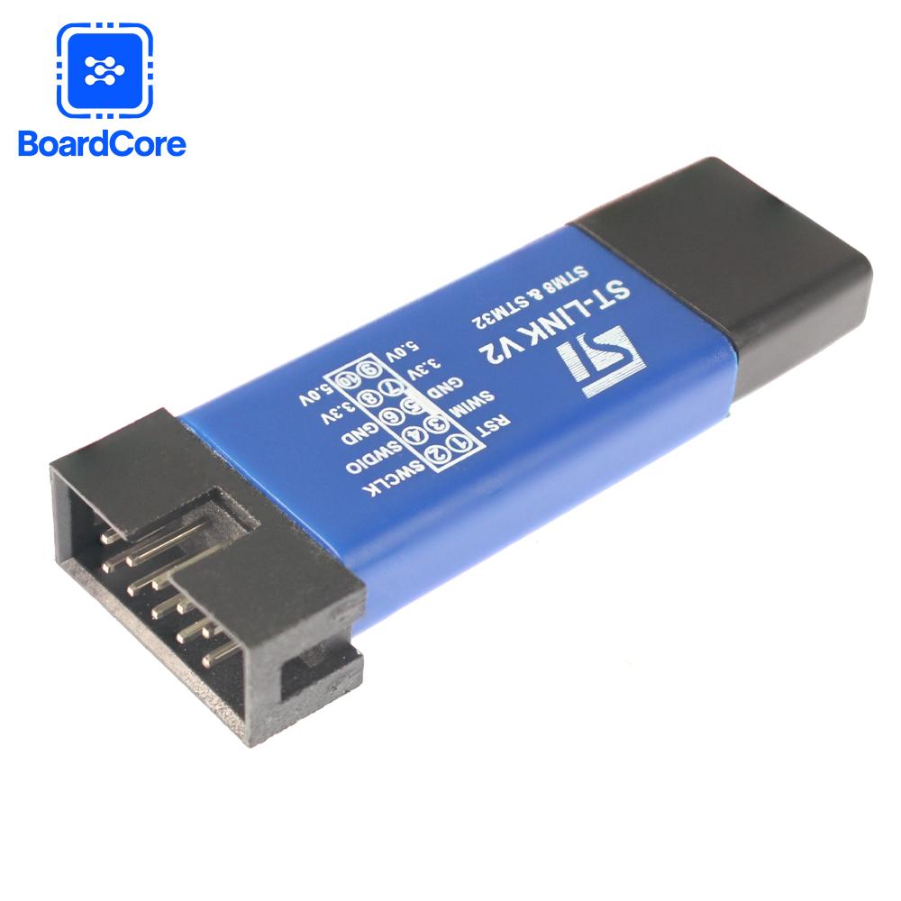 ST-Link V2 STM32 STM8 ST LINK Simulator Download Programming with Cover DuPont Cable