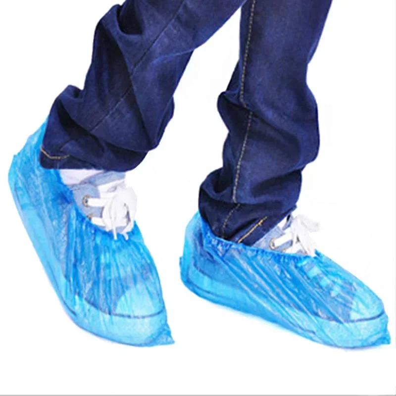100-1000pcs Disposable Shoe Covers Home Household Thicken Rain Shoes Supplies Anti-slip Booties Shoe Dust Covers