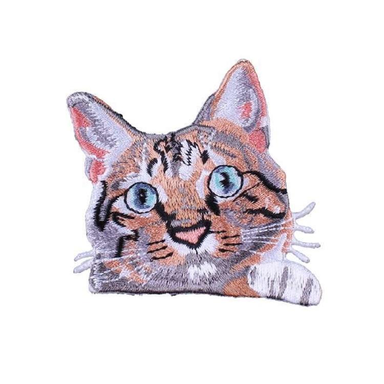 Trendy Cats Pattern Patches Personality Clothes Heat Transfer Appliques for Creative Craft Projects
