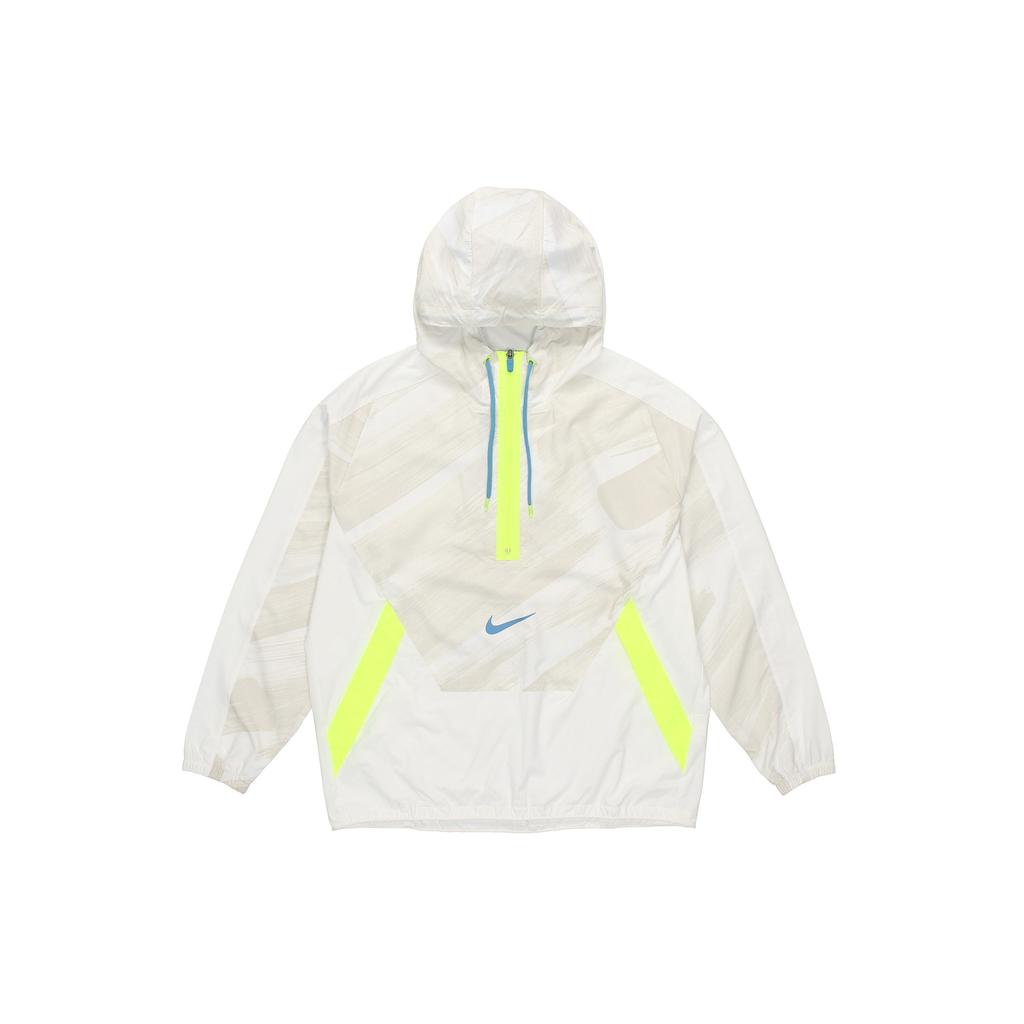 Nike Dri-Fit Sport Clash Hooded Half-Zip Casual Pullover Jacket Spring Edition Men Outerwear Off-White DD1724-100