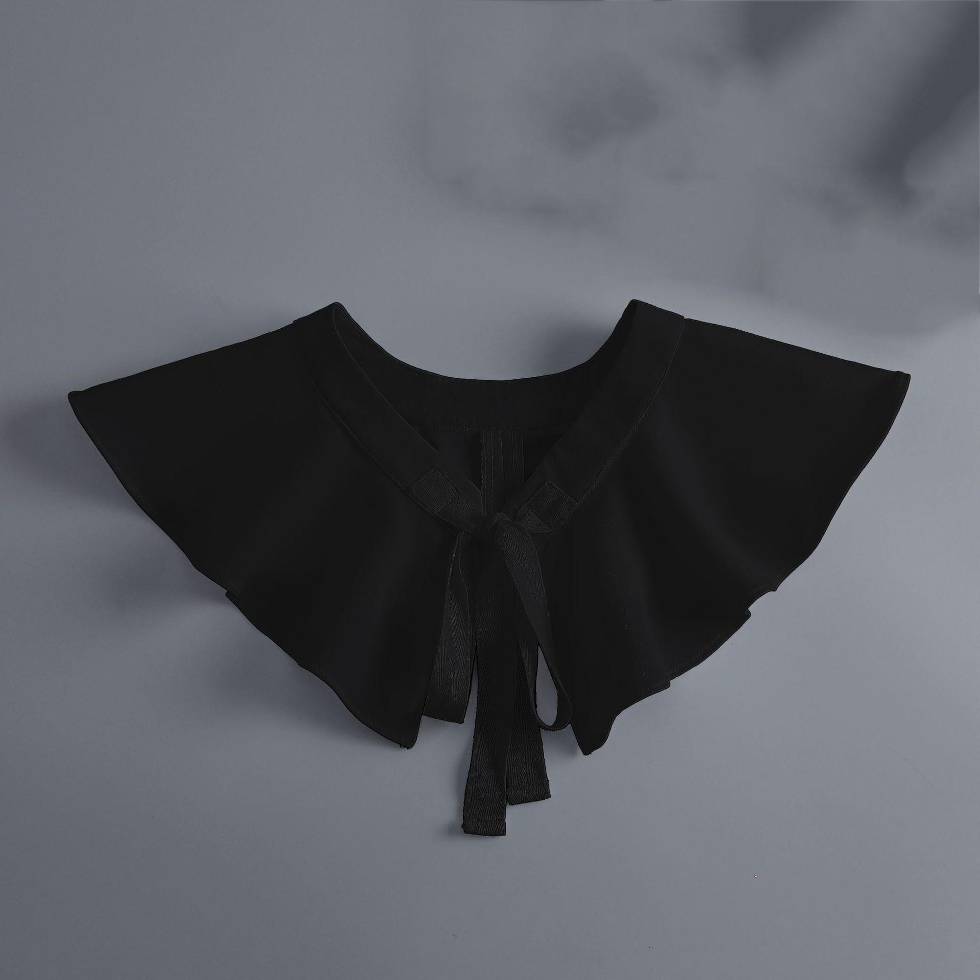 

Белая корейская рубашка со съемным воротником, накидка для женщин, блузка, топы, лацканы, поддельный воротник, шали, женское платье, маленькая накидка