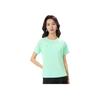 Li Ning Group Purchase Series Solid Color Breathable Versatile Short Sleeve T-Shirt Women Tops Sky-Green ATSV436-3