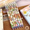 6Pcs/lot Quick-drying Capybara Gel Pen Cartoon Blue Pen  School Office Writing Stationery