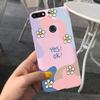 For Huawei Y7 Prime 2018 Lovely Printing Macaroon Silicone Soft Phone Case Back Cover For Huawei Y7 (2018) Y7Prime LDN-LX3 LX2