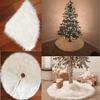 90cm Christmas Plush Long Haired Christmas Tree Skirt Christmas Tree Skirt Decor