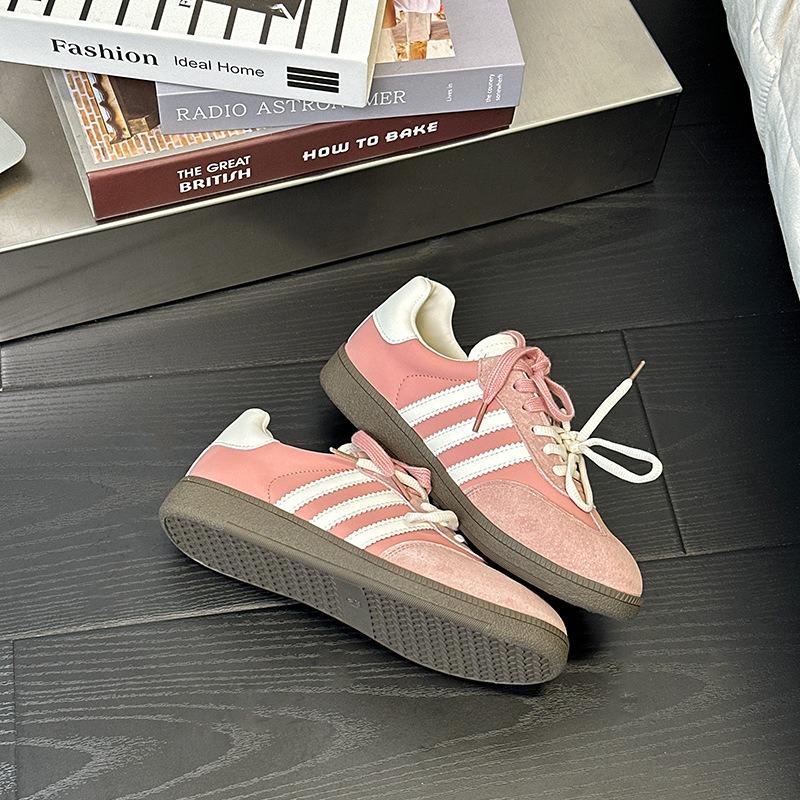 Summer New Retro Women's Women's Versatile Lace-up Single Shoes Casual Shoes Sports Shoes