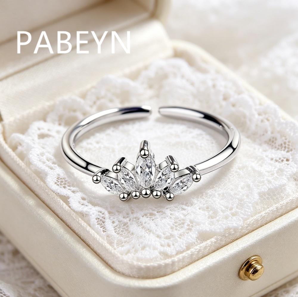 925 Sterling Silver Fashion Light Luxury Zircon Crown Ring, Birthday Party Anniversary Wedding Gift, Ladies Jewelry