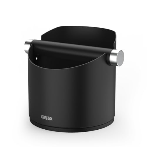 Hama Germany | Knock Box Coffee Grounds Dispenser, Non-Slip, Black, Officially Imported