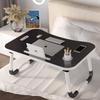 Dunzhu Portable Folding Study Desk with Drawer - 2-Piece Set