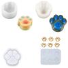 Puppy Cat Paw Silicone Mold Diy Candle Soap Aromatherapy Crafts Casting Fondant Chocolate Cake Decorating Baking Mold