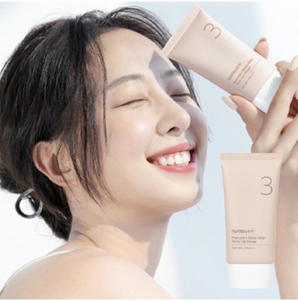 NUMBUZIN No.3 Porcelain Base-Skip Tone Up Beige SPF50+ PA++++  50ml