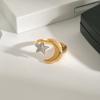 Romance Moon And Star Rings Accessory Designed For Everyday Wear Dates Parties And Special Occasions