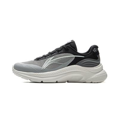 Li Ning Flow Cloud Zapatillas Casuales de Running con Rebote Suave para Hombre Zapatillas Deportivas Gris Negro ARSV043-1
