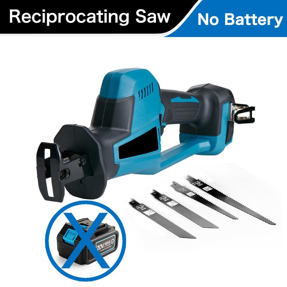 Portable Brushless Reciprocating Saw Handheld Saber Saw Multifunction Metal Wood Pipe Cutting Tool