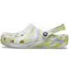 Classic Clog EVA Marbled Hole Shoes Unisex White Digital Grey
