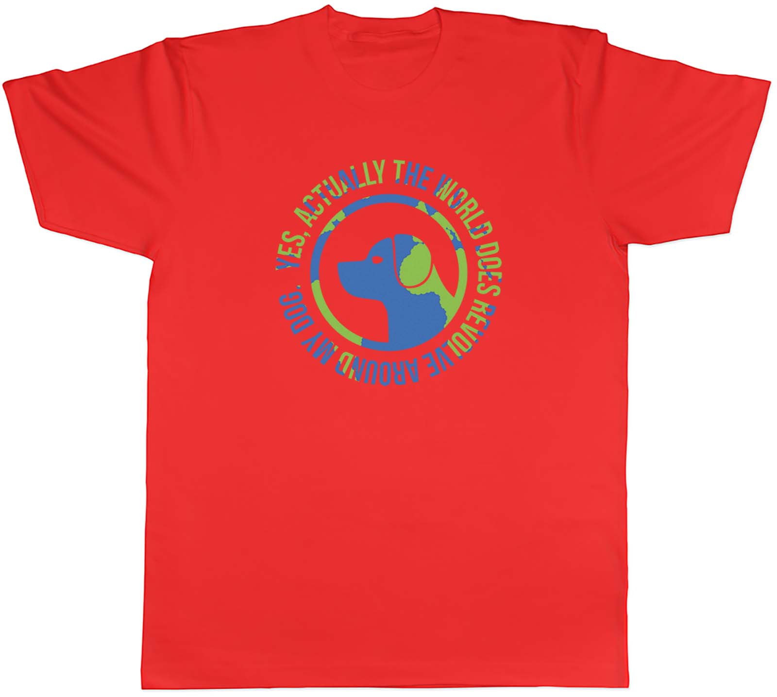 Unisexs T Shirt Funny Dog World Unisex Tee Gift S