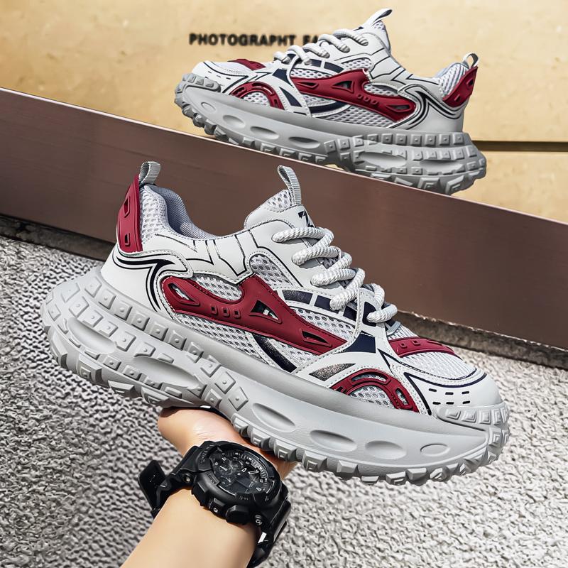 Freizeit-Sneaker Sport und Freizeit Freizeitschuhe Slipper Schuhe für Herren Plateau Sport Höhenerhöhend Abriebfest Alleskönner