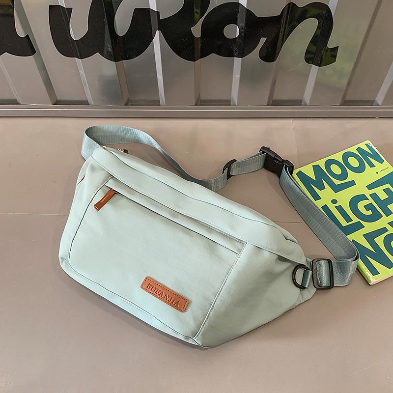 

Простая нагрудная сумка большой вместимости Женская сумка-мессенджер большой вместимости Велосипедная наплечная сумка Легкий мужской повседневный рюкзак синий