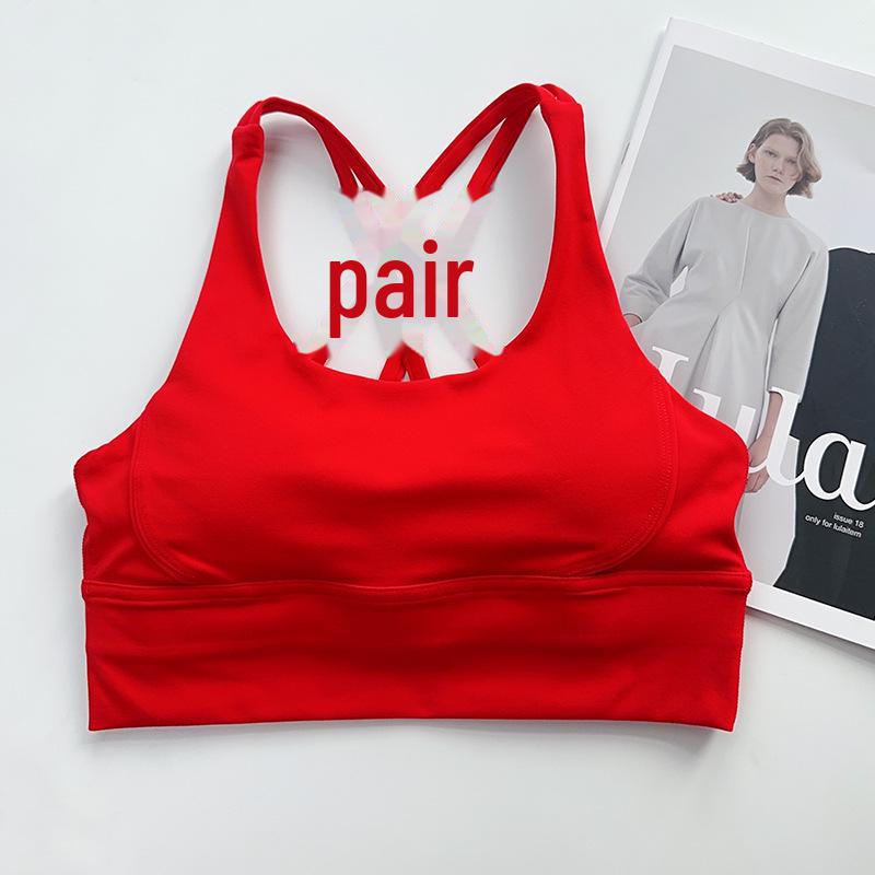 

Женский костюм для йоги с высокой талией и перекрестными швами на спине — европейский и американский стиль S