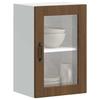 Vidaxl Kitchen Wall Cabinet with Glass Doors, Porto