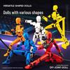 13-Joint Movable Handmade Lucky Doll - Children's DIY Toy for Stress Relief