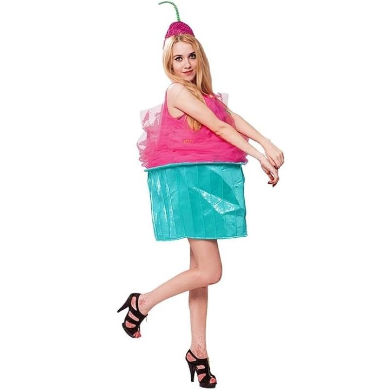 Halloween Costume Adult Girl Cake Cup Cosplay Costume Food Show Skirt Birthday Ice Cream Skirt