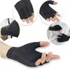 1Pair Copper Arthritis Gloves Relieve Hand Pain Swelling Carpal Tunnel Fingerless For Typing Joint Support